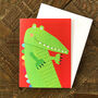 Mini Colourful Crocodile Greetings Card, thumbnail 4 of 5