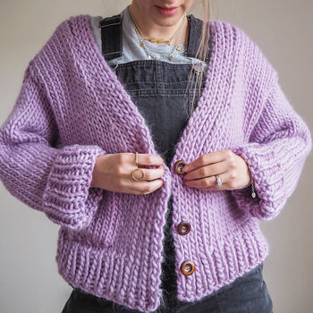 Commission Button Knit Up Cardigan, 2 of 9