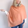 Checkerboard Lambswool Poncho, thumbnail 8 of 9
