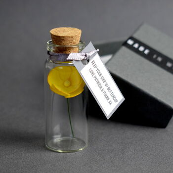 Tiny Buttercup In A Bottle Personalised Gift, 12 of 12