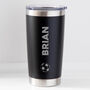 Personalised Football Name Thermos Insulated Travel Cup, thumbnail 1 of 7
