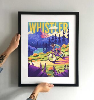 Whistler Bike Park Mountain Biking Art Print, 5 of 7