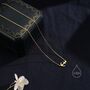 Dainty Anchor Pendant Necklace In Sterling Silver, thumbnail 6 of 9