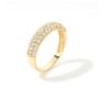 9ct Solid Gold Diamond Dome Pavé Ring, thumbnail 2 of 5