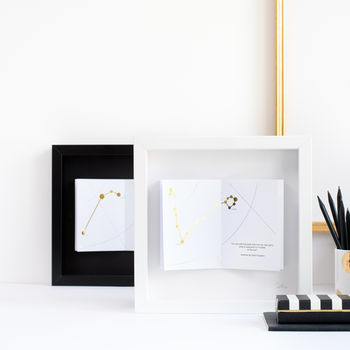 Personalised Constellation And Quote Framed Picture, 6 of 9