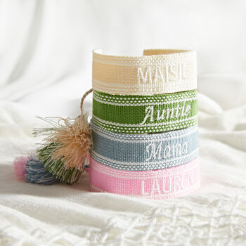 Personalised Woven Tassel Bracelet, 5 of 6