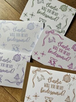 Will You Be My Bridesmaid Card, Maid Of Honour Proposal, 4 of 7