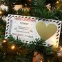Personalised Naughty Or Nice List Christmas Scratch Reveal Ticket Xmas Eve Kids Stocking Filler Letter From Santa, thumbnail 4 of 10