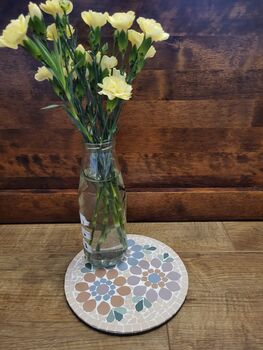 Floral Mosaic Placemat Plantstand Or Dish, 7 of 12