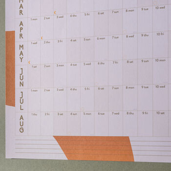 2023 2024 Academic Wall Planner | Abstract Organic, 5 of 7