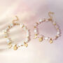 Eos Personalised Gemstone And Pearl Charm Bracelet, thumbnail 5 of 8