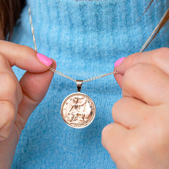 100th Birthday 1922 Farthing Coin Necklace, 4 of 12