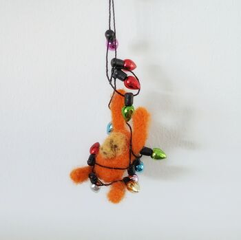 Mini Orangutan Christmas Tree Decoration, 4 of 6