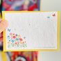 Pack Of Floral Plantable Note Cards With Envelopes, thumbnail 1 of 6
