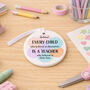 Personalised Thank You Teacher Porcelain Bauble Gift, thumbnail 2 of 4