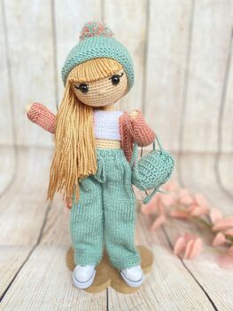 Posable Handmade Crochet Doll For Kids And Adults, 6 of 12