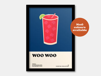 Woo Woo Cocktail Print, 2 of 7