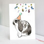 Bunny Rabbit Birthday Card, thumbnail 1 of 3