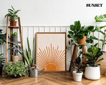 Boho Abstract Sun Art Print | Home Decor, 4 of 6