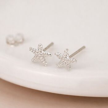 Sterling Silver Starfish Stud Earrings – 7mm, 2 of 6