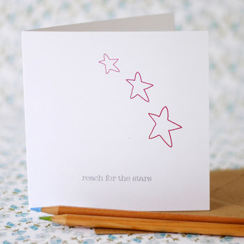 Reach For The Stars Card With Personalised Option, 2 of 2