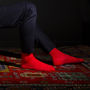 Luxury Cotton Socks Gift Box In London Red, thumbnail 1 of 5