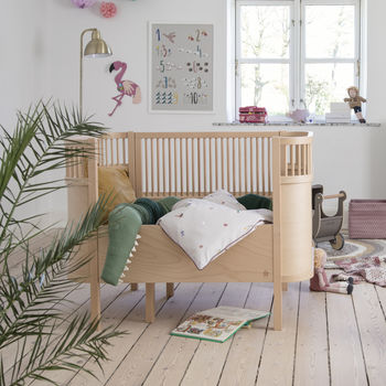 Wooden Baby And Junior Extendable Cot Bed, 2 of 5