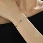 Baguette Chain Cz Satellite Bracelet In Sterling Silver, thumbnail 4 of 12