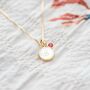 Personalised Mother Of Pearl Initial Necklace, thumbnail 2 of 12