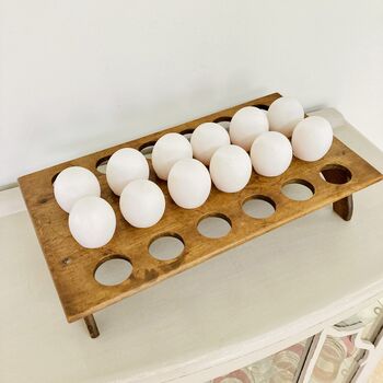 Antique Egg Rack / Tray ~ 24 Eggs ~ Three, 6 of 7