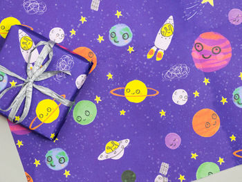 Cosmic Space Gift Wrap Set Of Two Sheets, 2 of 2