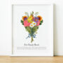 Personalised Family Birth Flower Print | Gift For Mum, thumbnail 1 of 10