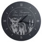Personalised Highland Cow Natural Slate Clock, thumbnail 5 of 6