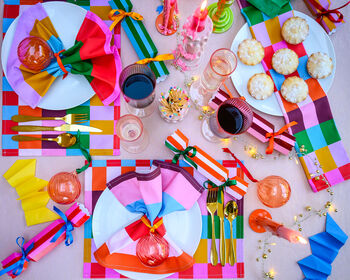 Colourful Blue And Red Stripe Christmas Crackers, 6 of 7