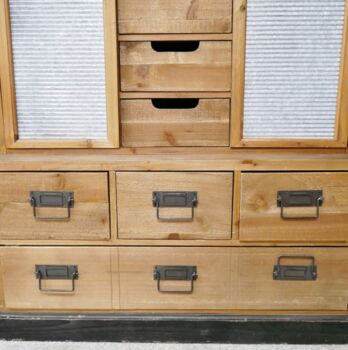 Industrial Wooden Display Cabinet, 2 of 3