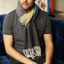 Men's 100% Pure Cashmere Ombre Scarf, thumbnail 3 of 12