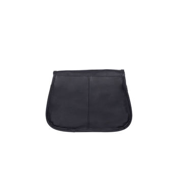 Personalised Leather Classic Saddle Bag In Black, 5 of 10