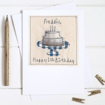 Personalised Birthday Cake Card For Him, 3 of 12
