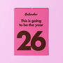2026 Pink Burgundy Minimal Calendar, thumbnail 1 of 2