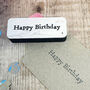 Elegant Birthday Rubber Stamp For Crafting Projects, thumbnail 1 of 5