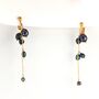 Black Or White Pearl Waterfall Drop Earrings, thumbnail 7 of 10