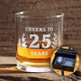 Personalised Retirement Cheers Engraved Whiskey Glass, thumbnail 1 of 8
