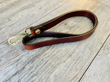 Personalised Brown Leather Lanyard, ID Badge Lanyard, 10 of 10