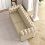 Large Two Seater Chesterfield Style Button Back Sofa, thumbnail 10 of 12