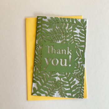 Thank You Papercut Plantable Seed Card, 2 of 5