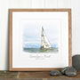 Personalised Watercolour Boat Sketch, thumbnail 2 of 7