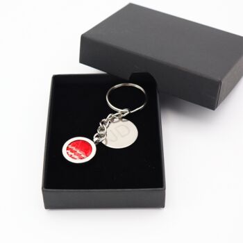 Personalised Cricket Ball Key Chain/Keyring, 4 of 6