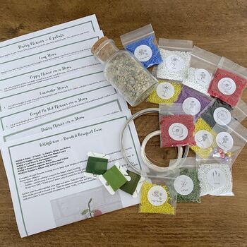 Wildflowers Vase Bead Craft Kit, 7 of 7