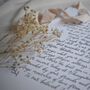 Handwritten Calligraphy First Wedding Paper Anniversary Print, thumbnail 8 of 8