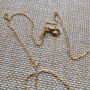 Vintage West German Initial Necklace With Personalised Gift Pouch, thumbnail 9 of 12